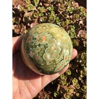 Rainforest Jasper Sphere von COCOROCRYSTAL