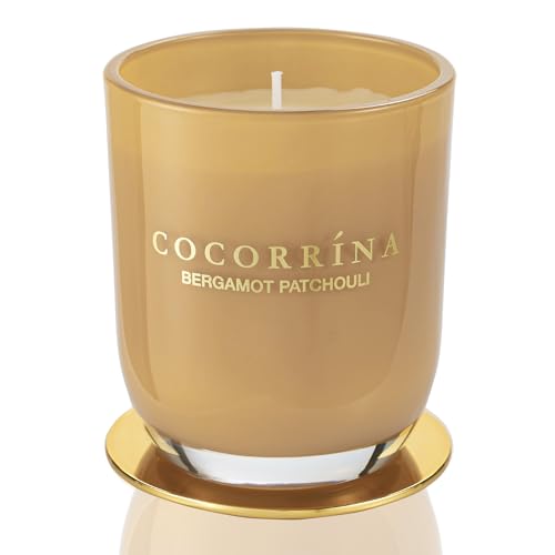 Cocorrína Candle Duftkerze im Glas - Bergamotte Patchouli, Brenndauer bis zu 22 Stunden, Natürliche Soja-Kerze, Weihnachten Geschenk Kerze, 180g von COCORRÍNA