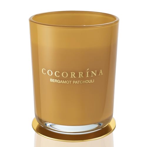 Cocorrína Candle Duftkerze im Glas - Bergamotte Patchouli, Brenndauer bis zu 46 Stunden mit 2 Dochten, Natürliche Soja-Kerze, Weihnachten Geschenk Kerze, 420g von COCORRÍNA