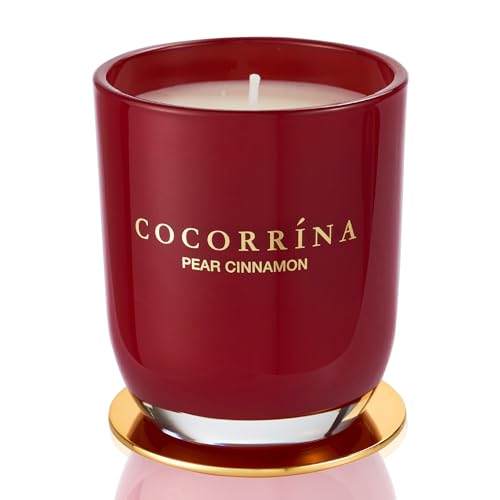 Cocorrína Candle Duftkerze im Glas - Birne Zimt, Brenndauer bis zu 22 Stunden, Natürliche Soja-Kerze, Weihnachten Geschenk Kerze, 180g von COCORRÍNA