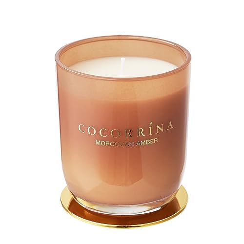 Cocorrína Candle Duftkerze im Glas - Marokkanischer Bernstein, Brenndauer bis zu 22 Stunden, Natürliche Soja-Kerze, Weihnachten Geschenk Kerze, 180g von COCORRÍNA