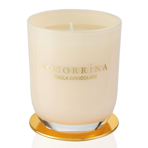 Cocorrína Candle Duftkerze im Glas - Vanille-Schokolade, Brenndauer bis zu 22 Stunden, Natürliche Soja-Kerze, Weihnachten Geschenk Kerze, 180g von COCORRÍNA