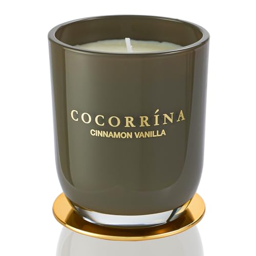 Cocorrína Candle Duftkerze im Glas - Zimt Vanille, Brenndauer bis zu 22 Stunden, Natürliche Soja-Kerze, Weihnachten Geschenk Kerze, 180g von COCORRÍNA