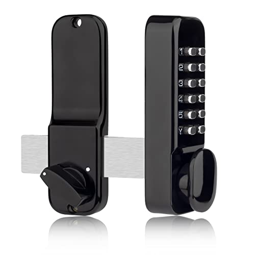 Edelstahl 100% Mechanische Türschlösser mit Keypad Türknauf, Wasserdicht Keyless Entry Door Keypads Riegelschloss mit Griff, Digital Outdoor Gate Kombination Türschlösser Set mit Keypads von CODACE