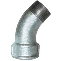 Winkelstück verformbar 45°, 66x76, männlich weiblich verzinkt Winkelstück verformbar 45°, 66x76, männlich weiblich verzinkt von CODITAL