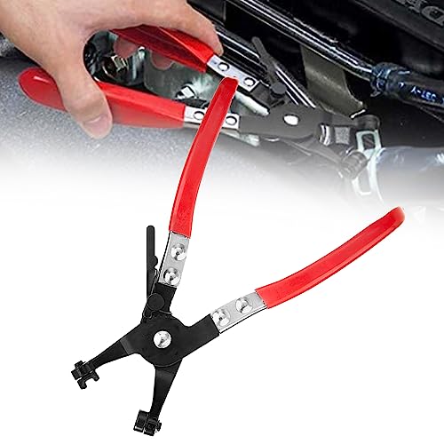 Schlauchklemmenzange Schlauchschellenzange mit Gerader Hals, Installationswerkzeug Auto-Reparatur Werkzeug für Auto-Wasserrohr Ring Type und Schwenkbare Flachbandschellen für KFZ Reparatur Fahrzeug von COEKI
