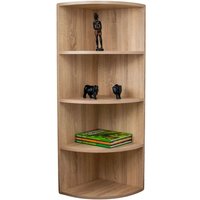 Coemo - Eckregal Corner 120 aus Holz 4 Etagen Natur Sonoma - Natur von COEMO