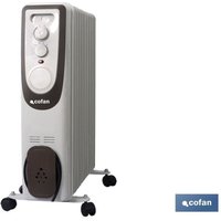 2500 w regelbarer Weißölheizkörper mit regelbarem Thermostat und Feuer-/Kippschutz 2500 w regelbarer Weißölheizkörper mit regelbarem Thermostat und Feuer-/Kippschutz von COFAN