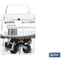 Abdeckschrauben mit Unterlegscheibe DIN 7504K+W 63x25mm Zink (Blister 5 Stk.) von COFAN