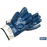 Blister American Blue Nitril-Handschuh, Größe 9 von COFAN