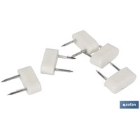 Blisterpackung mit 6 großen braunen zweizackigen Stopfen Blisterpackung mit 6 großen braunen zweizackigen Stopfen von COFAN