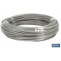 Cofan - Cable acero (8mm) 6x8mm 6x7+1 plast. (50m) von COFAN