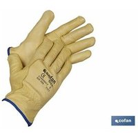 Cofan - Blisterpackung extra Rindslederhandschuh mit Schaffell Größe 10 von COFAN