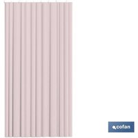 Rosafarbener Lissabon-Duschvorhang aus Polyester, 220 x 200 von COFAN