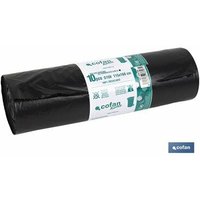 Cofan - Pack 10 Müllsäcke 115x160cm Gauge 150 Schwarz von COFAN