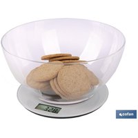 Digitale Küchenwaage aus abs mit einer 3,8-Liter-Schüssel aus Polypropylen und einer maximalen Tragkraft von 10 kg Digitale Küchenwaage aus abs mit einer 3,8-Liter-Schüssel aus Polypropylen und einer maximalen Tragkraft von 10 kg von COFAN