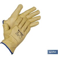 Cofan - Extra Blisterhandschuh aus Rindsleder mit Lammfell, Größe 9 von COFAN