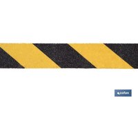 Gelb/Schwarzes Anti-Rutsch-Klebeband, 18 m x 25 mm von COFAN