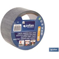 Graues Klebeband, 180 Mikron, 50 mm x 50 m von COFAN