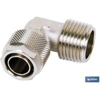 Konisches Winkelstück mit Außengewinde T-4/2,7 R-1/8 Konisches Winkelstück mit Außengewinde T-4/2,7 R-1/8 von COFAN