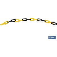 Kunststoffkette 8 mm 25 m (Gelb/Schwarz) von COFAN