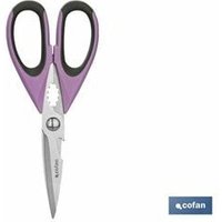 Lila Schere aus Edelstahl. Sena-Modell 22 cm von COFAN