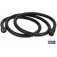 Mattschwarzer PVC-Brauseschlauch 150 cm Marmara-Modell von COFAN