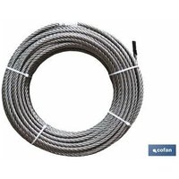 Rollo cable galvanizado 100 mts. 6mm. von COFAN