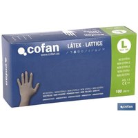 Schachtel mit 100 Stück puderfreien Latexhandschuhen t - xl Schachtel mit 100 Stück puderfreien Latexhandschuhen t - xl von COFAN