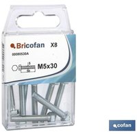 Sechskantschrauben DIN 933 Zink Blister 3 Einheiten. M-8x20 Sechskantschrauben DIN 933 Zink Blister 3 Einheiten. M-8x20 von COFAN