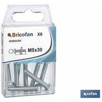 Cofan - Sechskantschrauben din 933 Zink Blister 3 St. M-8x40 von COFAN