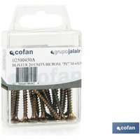 Spanplattenschrauben DIN 7505A - Blister 12 Einheiten. M4x35 Spanplattenschrauben DIN 7505A - Blister 12 Einheiten. M4x35 von COFAN