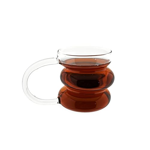 2er Trinkgläser mit Henkel 450ml im Bubble Design in Transparent Wassergläser 2er Trinkgläser mit Henkel 450ml im Bubble Design in Transparent Wassergläser von COFI 1453