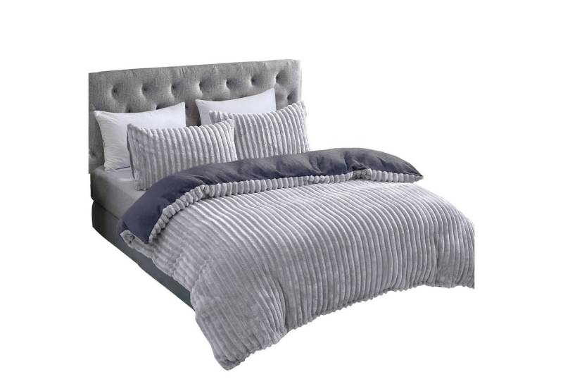 COFI 1453 Bettwäsche Plüsch Bettwäsche in Cord-Optik Wendebettwäsche mit Reißverschluss COFI 1453 Bettwäsche Plüsch Bettwäsche in Cord-Optik Wendebettwäsche mit Reißverschluss von COFI 1453