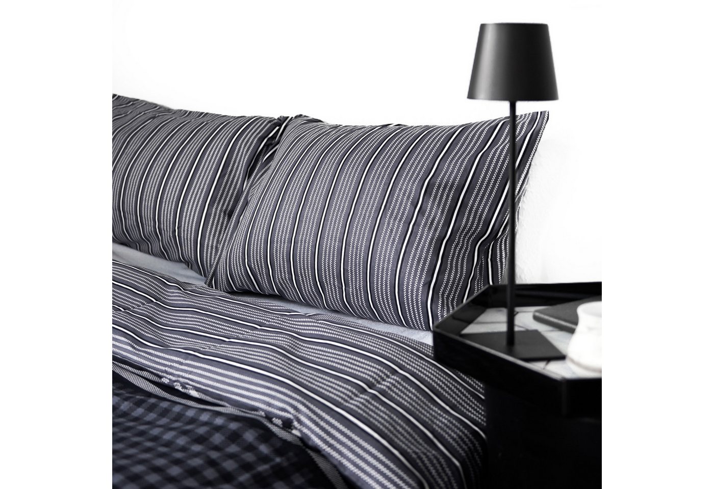 COFI 1453 Bettwäsche mit kariertem Muster aus 100% Baumwolle mit Decken- und Kissenbezug, 3 teilig COFI 1453 Bettwäsche mit kariertem Muster aus 100% Baumwolle mit Decken- und Kissenbezug, 3 teilig von COFI 1453