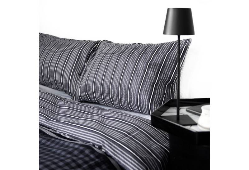 COFI 1453 Bettwäsche mit kariertem Muster aus 100% Baumwolle mit Decken- und Kissenbezug, 3 teilig COFI 1453 Bettwäsche mit kariertem Muster aus 100% Baumwolle mit Decken- und Kissenbezug, 3 teilig von COFI 1453