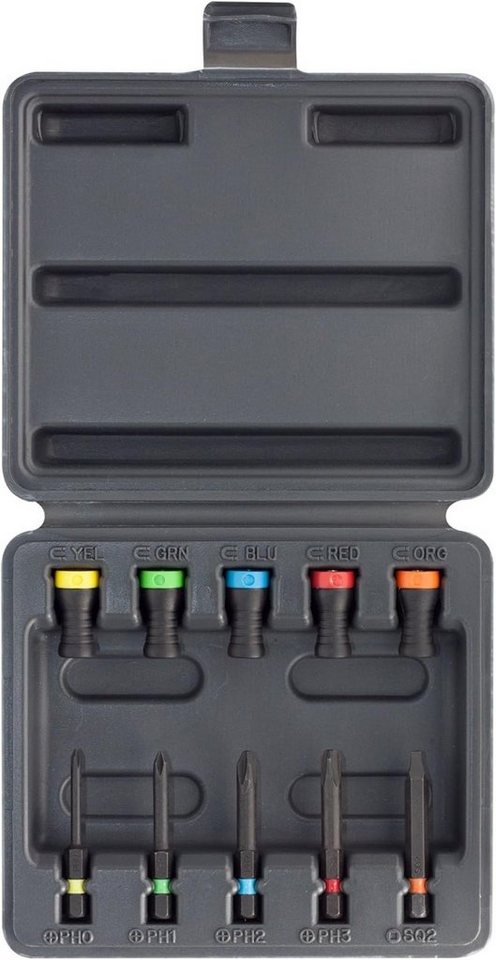 COFI 1453 Bit-Schraubendreher 10 Teiliger Set aus 5 Magnetdriver und 5 Punkten verschiedene Farben, (10 St) von COFI 1453