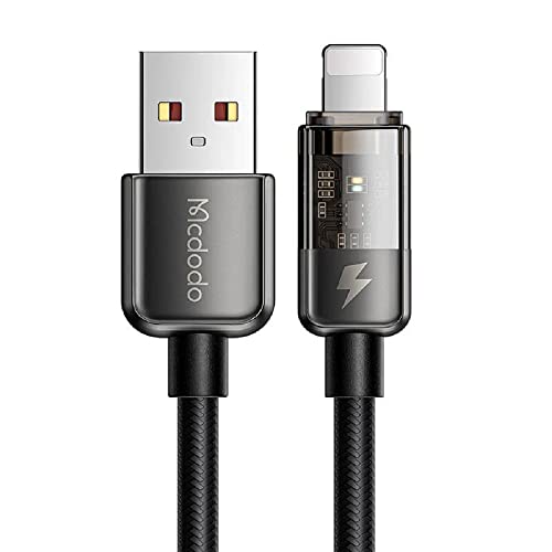 CA-3140 Anti-Bruch Smartphone-Kabel USB zu IOS Schnell Ladegerät, 3A, 1,2m schwarz von COFI 1453