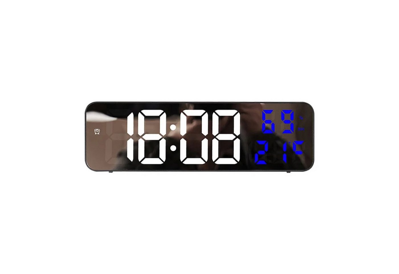 COFI 1453 Funktischuhr Digitale LED-Uhr mit Temperatur und Datum Anzeige in Blau von COFI 1453