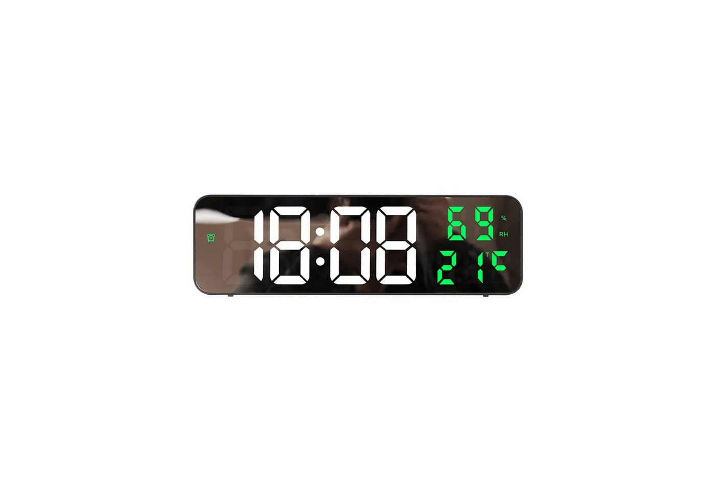 COFI 1453 Funktischuhr Digitale LED-Uhr mit Temperatur und Datum Anzeige in Grün von COFI 1453