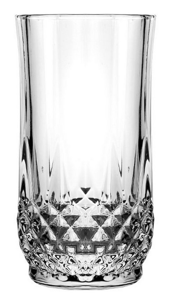 COFI 1453 Gläser-Set 6er Trinkgläser Set 235ml in Transparent - Vintage-Retro Design von COFI 1453