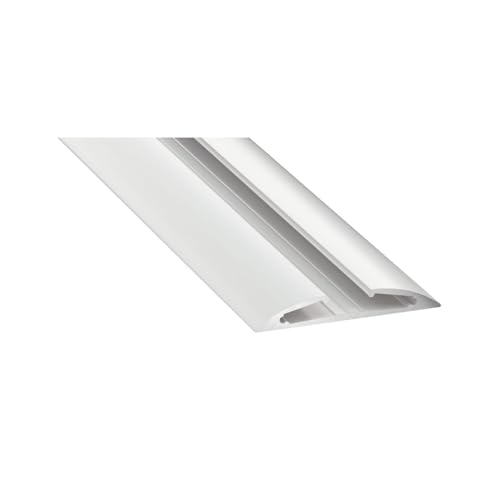 COFI 1453 LED Aluminium Profil Leiste Weiß | Typ RETO Vielseitig einsetzbar | Mit Endkappe | Gefroren Abdeckung | 1m | 3x COFI 1453 LED Aluminium Profil Leiste Weiß | Typ RETO Vielseitig einsetzbar | Mit Endkappe | Gefroren Abdeckung | 1m | 3x von COFI 1453