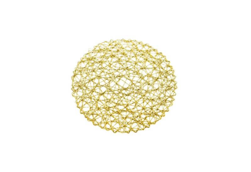 COFI 1453 Platzteller Platzset ø37 cm – Telleruntersetzer modern geflochten, 2-tlg., ø37 cm von COFI 1453