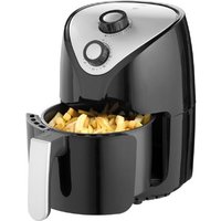 Cofi 1453 - 1000W Heißluftfritteuse Airfryer 2,0L Stufenlose Temperaturregelung von 80 bis 200°C Schwarz-Silber von COFI 1453