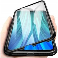 360° Magnet Full Slim Metall Case Schutz Tasche Handyhülle Handyschale mit Panzerglas Vorderseite und Rückseite Schwarz kompatibel mit iPhone 13 von COFI 1453