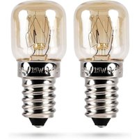 Backofenlampe 2er Pack 15W E14 - Backofen Glühbirne hitzebeständig bis 300 Grad für Backofen, Grillöfen, Mikrowelle - Backofen Lampe mit T22 Kapsel, von COFI 1453