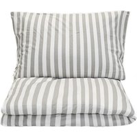 Cofi 1453 - Bettwäsche 100% Baumwolle Jersey – Ganzjahresbettwäsche, gestreiftes Design 135 x 200 cm von COFI 1453