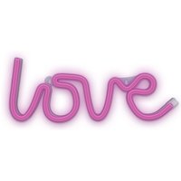 Neon led Zeichen Licht Batterie / usb led Licht Home Leuchtschild Nachtlicht Love - Pink von COFI 1453