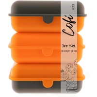Cofi Brotdosen 3er-Set Orange-Grau – 1600 ml von COFI 1453