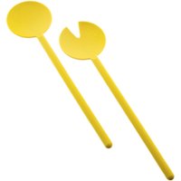 Cofi Salatbesteck 2-teilig – Löffel & Gabel, 29 cm, Gelb von COFI 1453